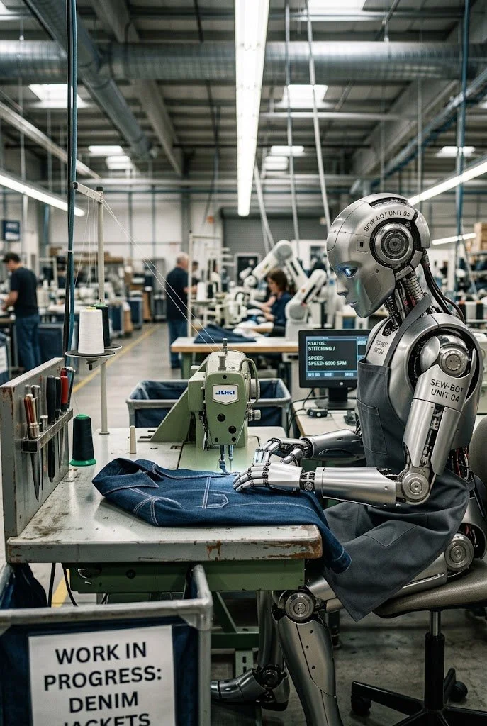 Humanoid Sewing Robots: A Slippery Problem