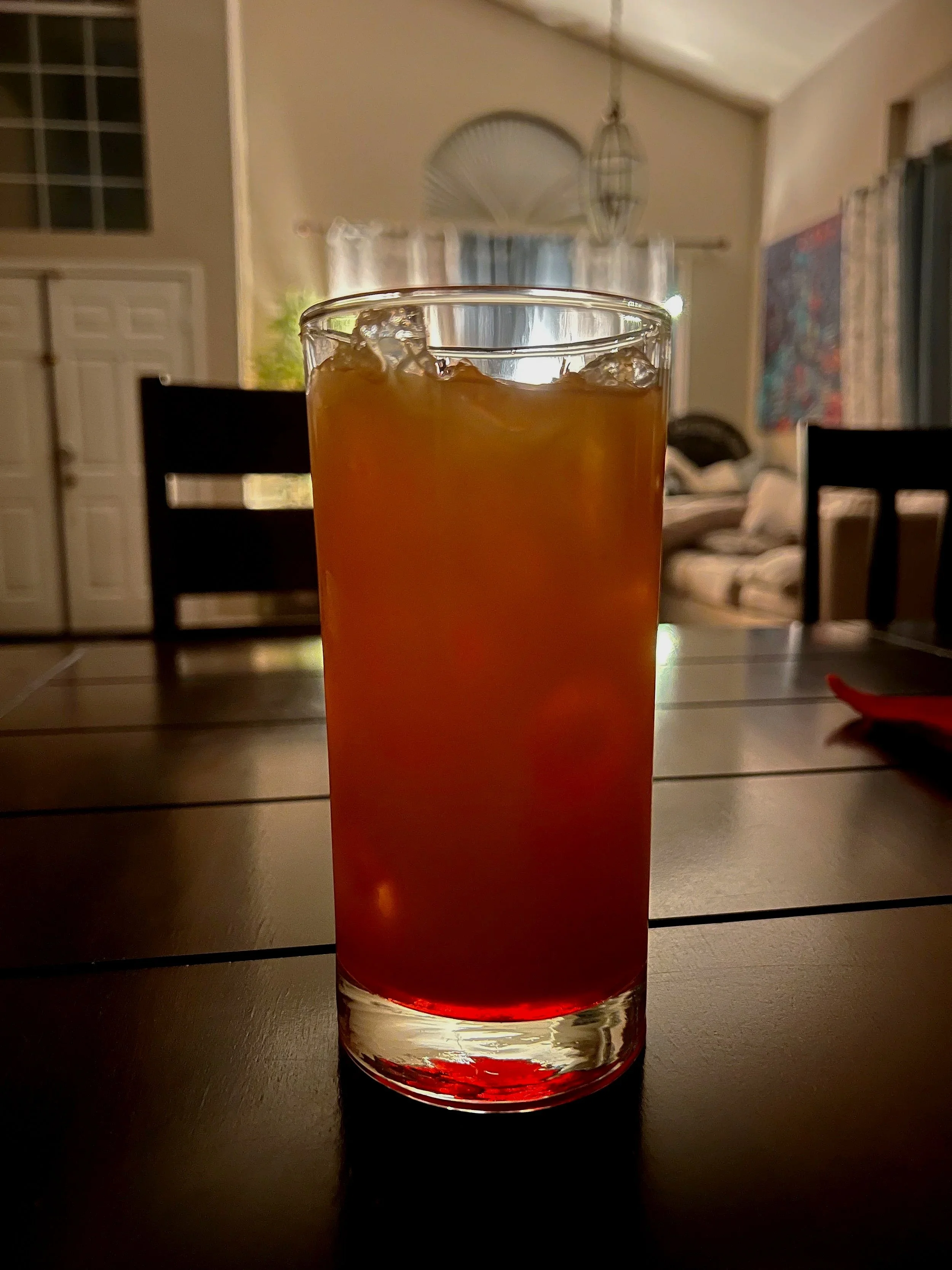 Tequila Sunrise with house background
