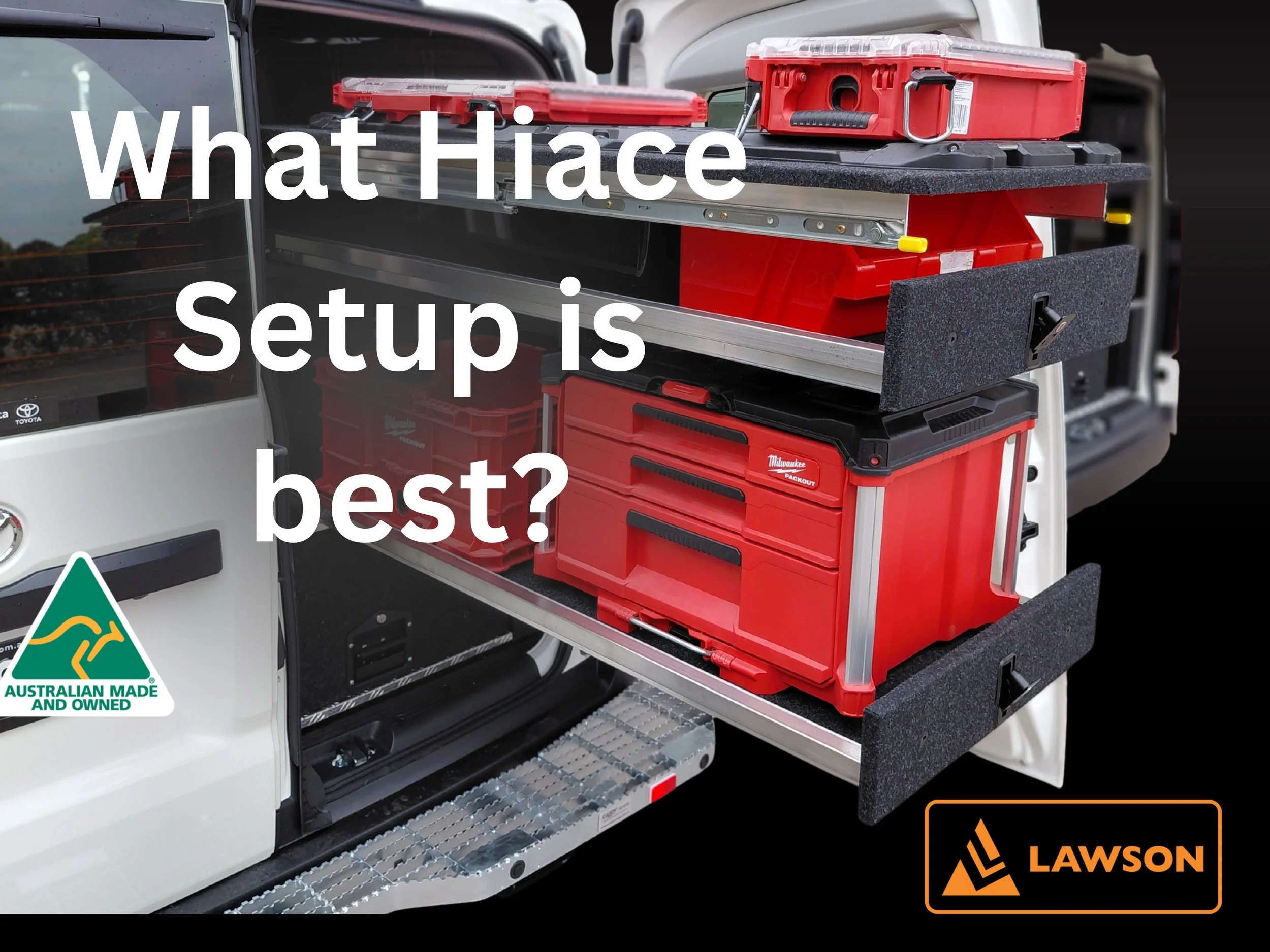 Milwaukee-Compatible Hiace Fit-Outs: 4-Drawer vs 6-Drawer StackDrawer Systems