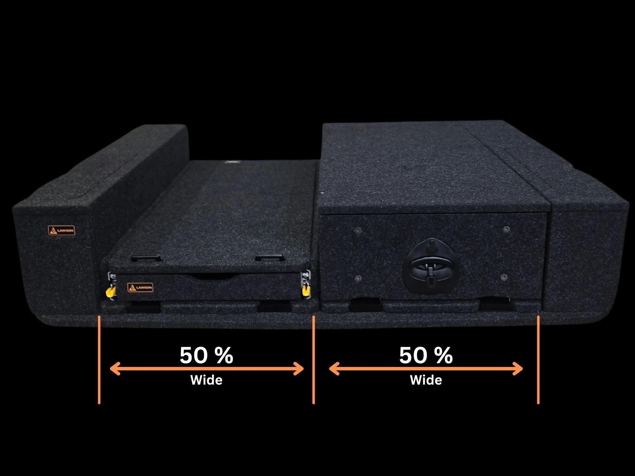 Toyota Prado 250 drawer system and fridge slide with false floor