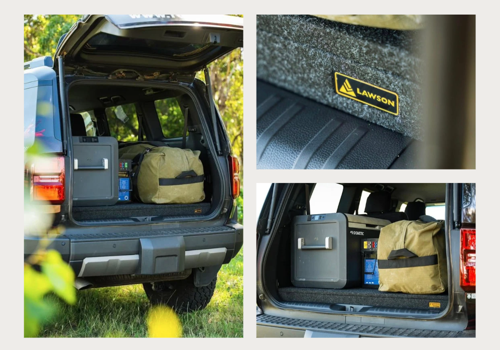Prado 250 false floor with INFINITY drawer closed – rear view