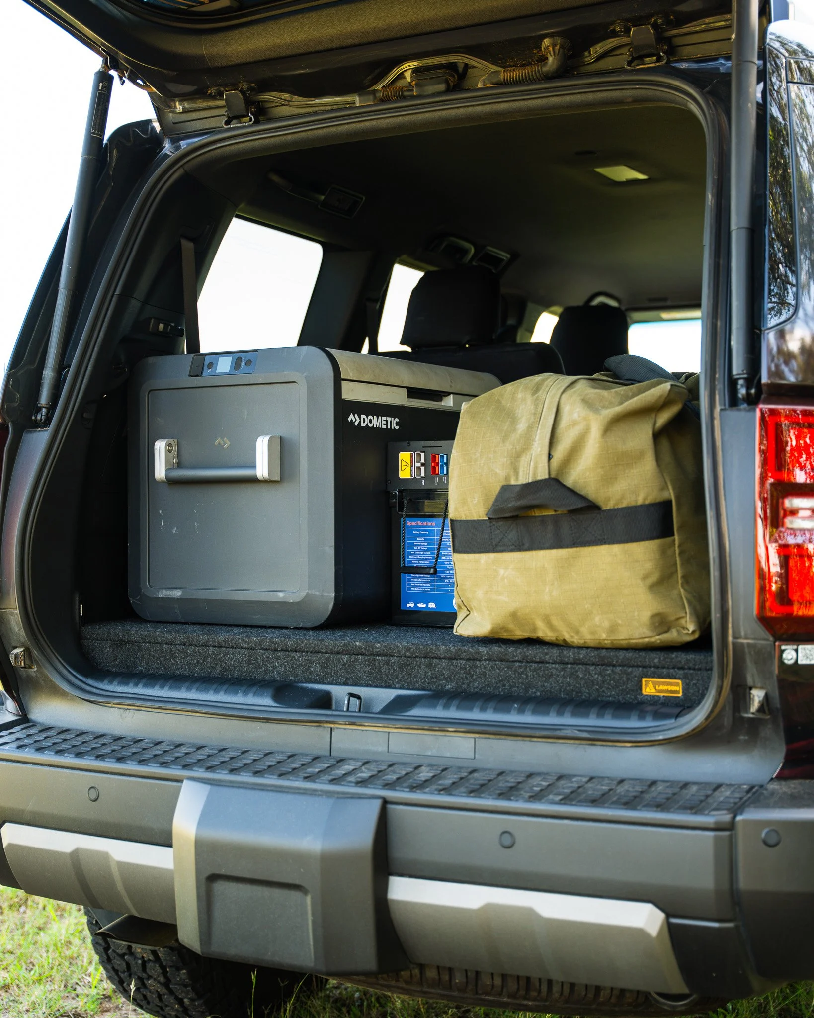 Prado 250 INFINITY false floor system installed rear cargo area