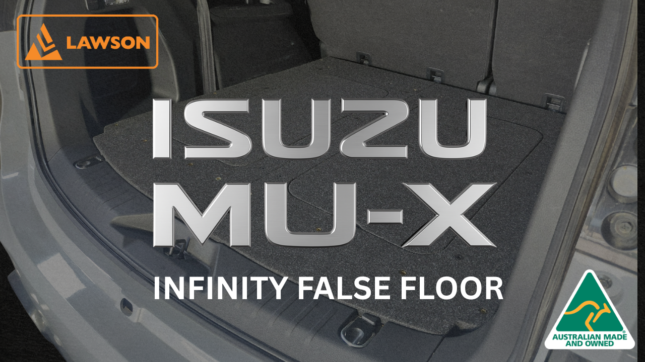 Isuzu MU-X rear storage platform flat deck layout