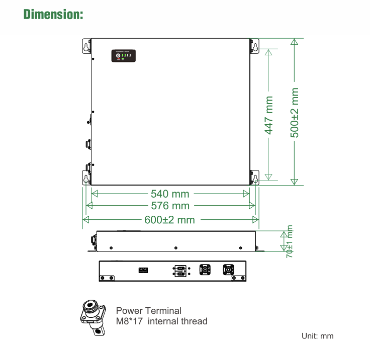 Neuton 200Ah Slim Lithium Battery with Bluetooth and Integrated BMS
