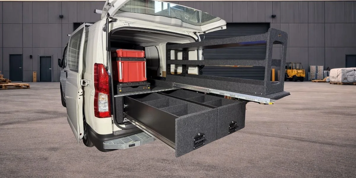 Toyota HiAce Van Storage Systems | Trade Drawer Layouts — Lawson Automotive