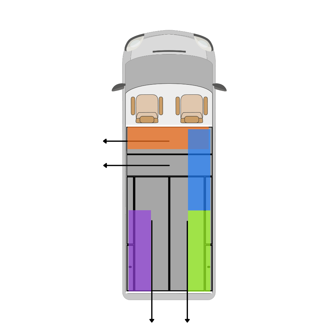 Ford Transit Custom 4 Drawer System