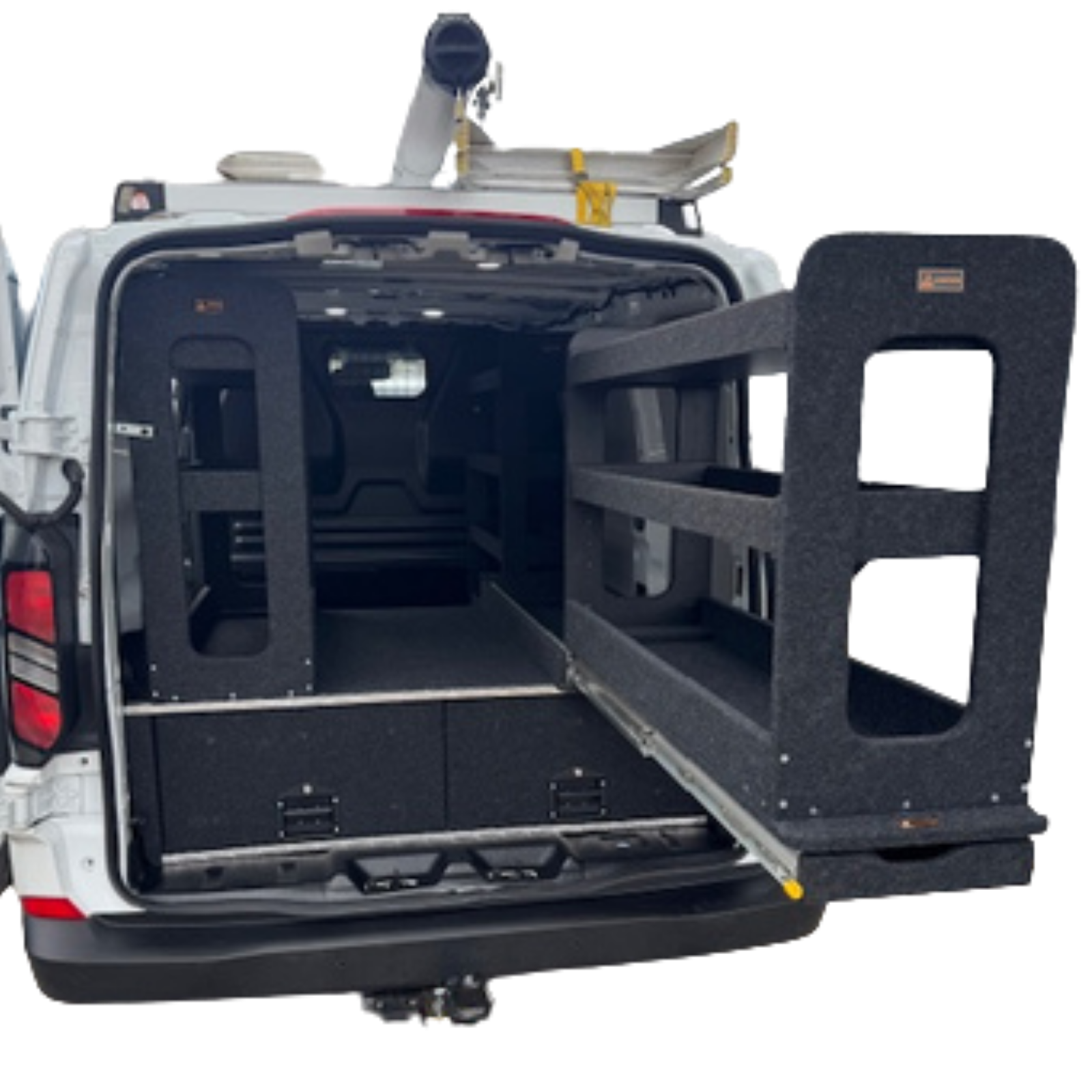 Ford Transit Custom twin rear drawer van storage system layout