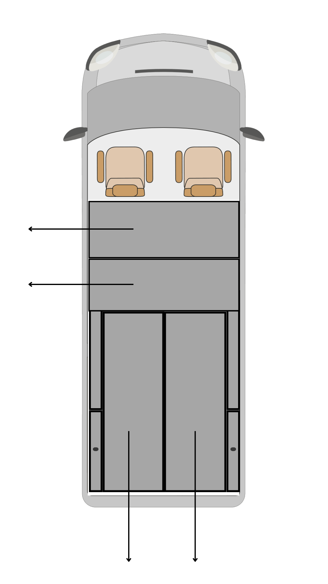 Ford Transit Custom 4 drawer trade van storage system layout with rear and sliding door drawers