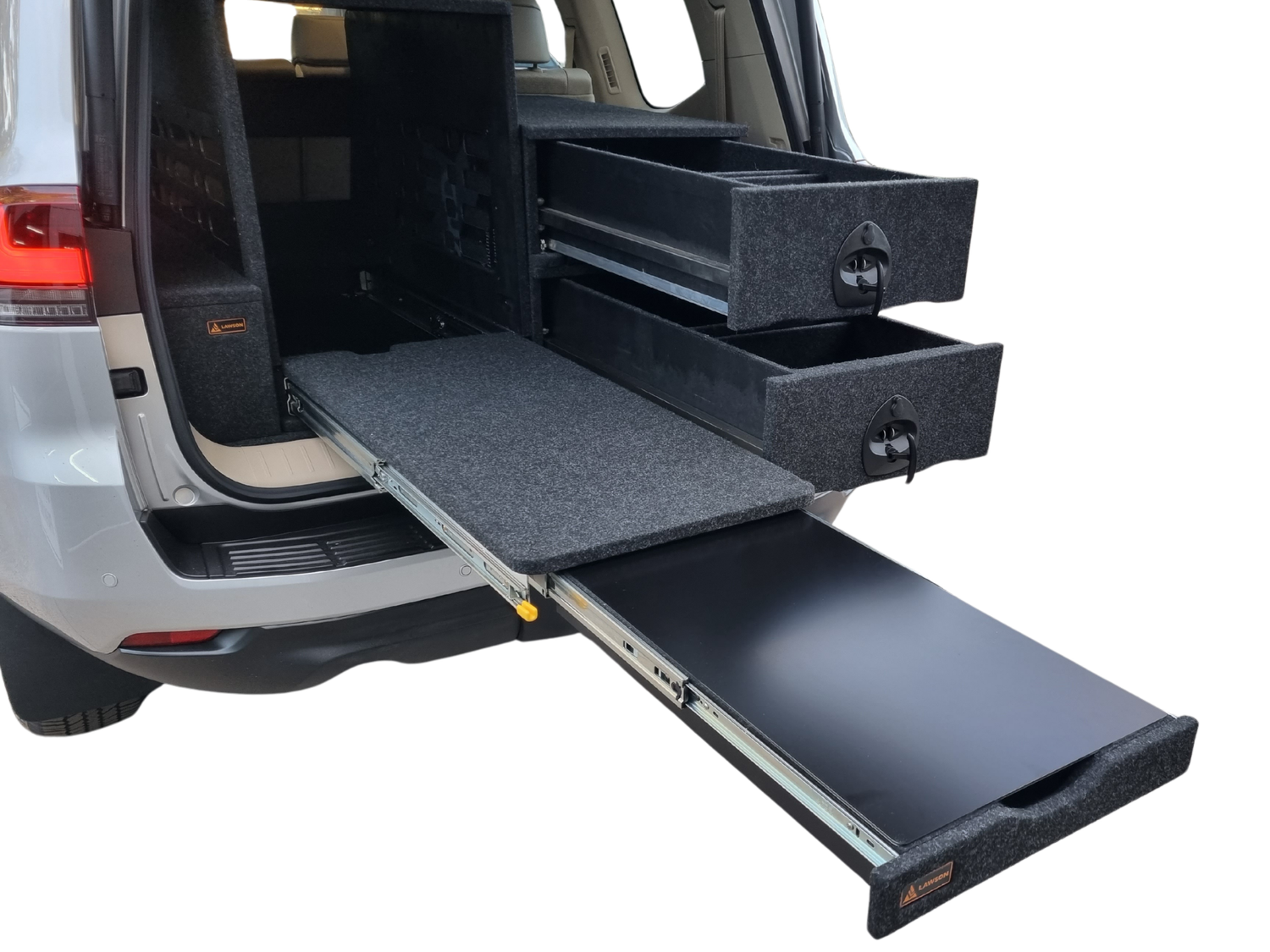 LandCruiser 300 Storage System – False Floor Drawers & Dual Battery ...