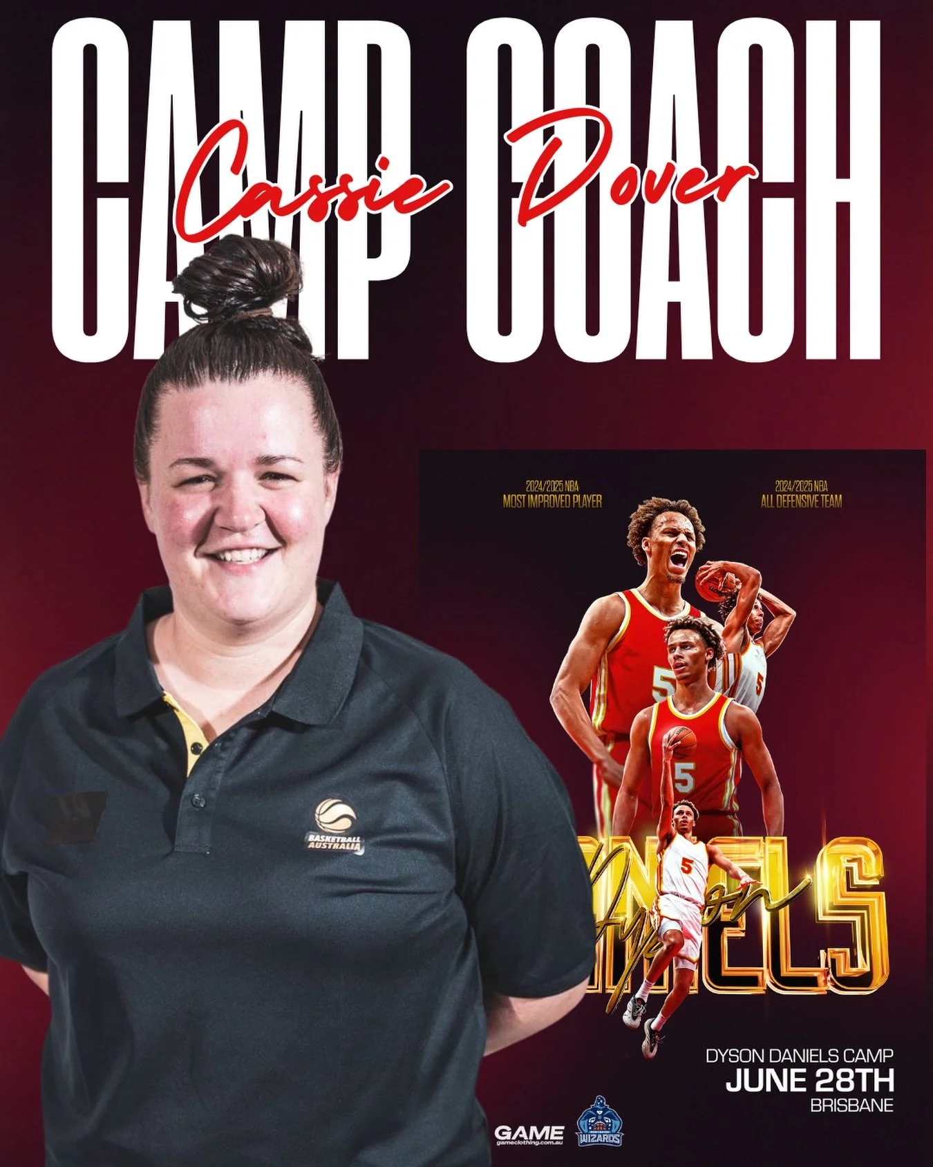 The star power at the Dyson Daniels Experience just went up another level! 

We are absolutely thrilled to welcome the incredible Cassie Dover to our coaching lineup! 👑🏀

Cassie is an absolute powerhouse in Australian basketball. Check the resume:
