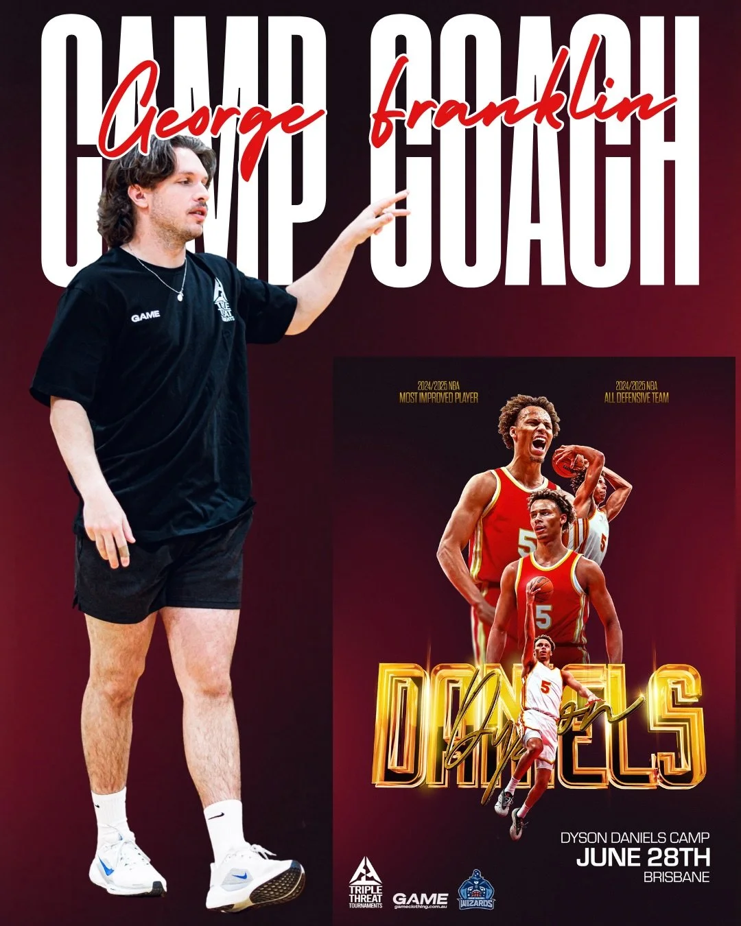 We&rsquo;re running it back with @georgefrankliin at Dyson Daniels Camp later this month. 

George brings experience across both representative and school basketball programs in Queensland.

George currently serves as Head Coach of the @southern.dist