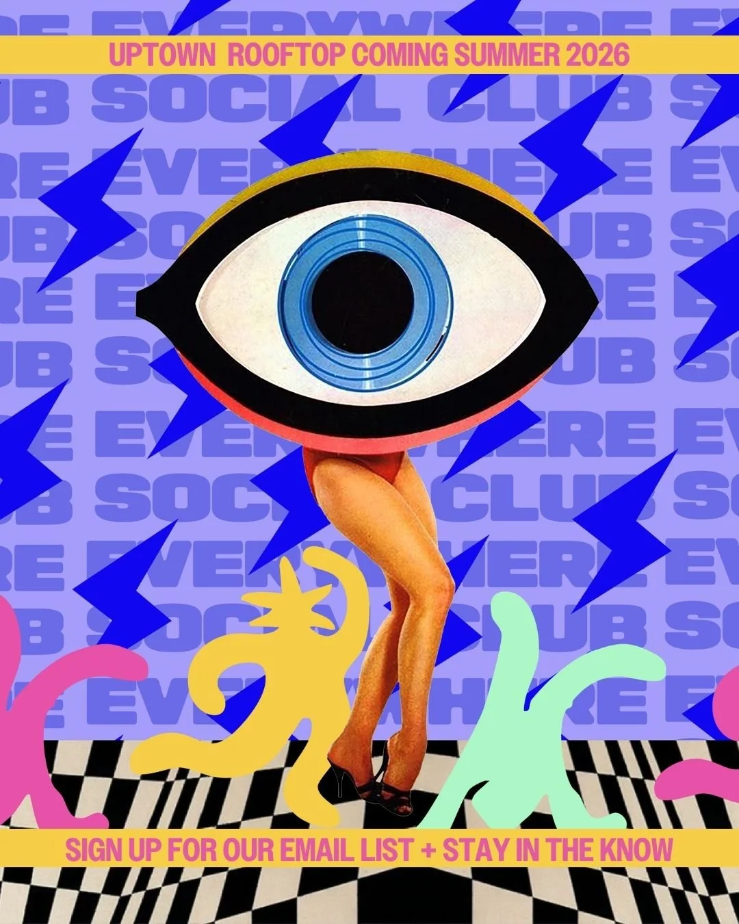 we see you. and we want you on our list. 👁️

sign up for our email list and be the first to know everything -- opening day, founding family perks, kickstarter launch. uptown chicago, summer 2026.

tap the link in our bio or head to everywhere.club

