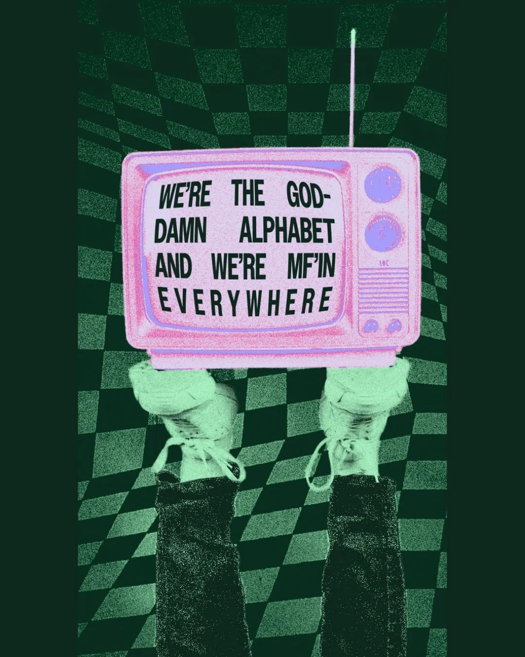 we're the gd damn alphabet and we're mf'in EVERYWHERE. was true june 1st. still true june 8th. will be true in october when nobody's posting rainbows anymore.

#Pride #QueerChicago #EverywhereSocialClub #ChosenFamily #AlcoholFree