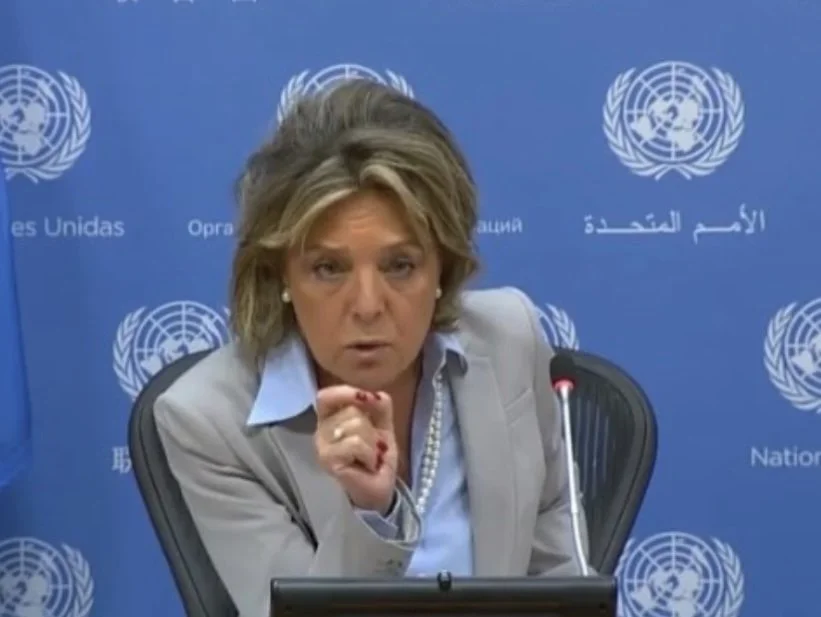 Briefing UN Press in New York.
