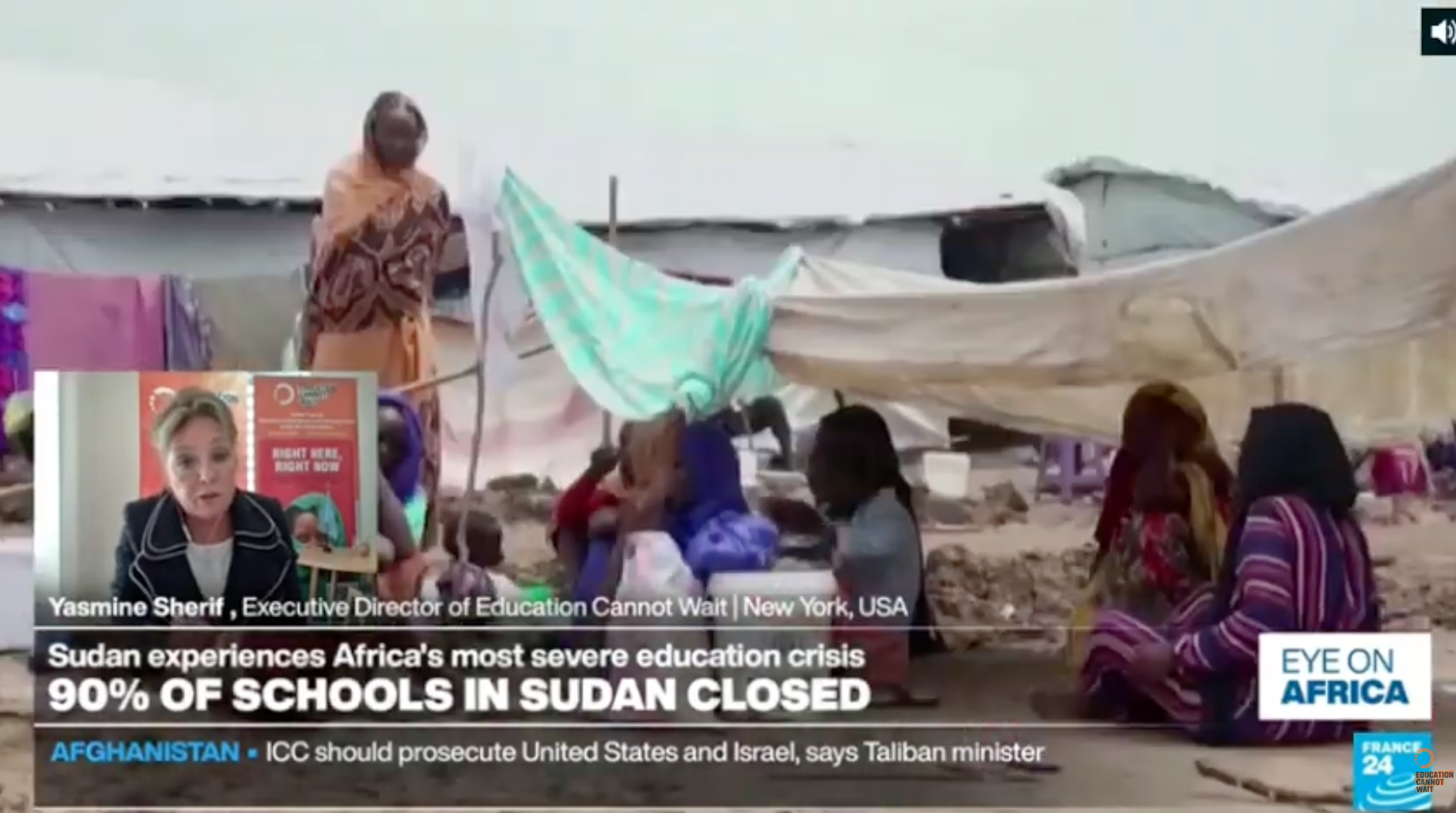 France 24 interview with Yasmine Sherif. 