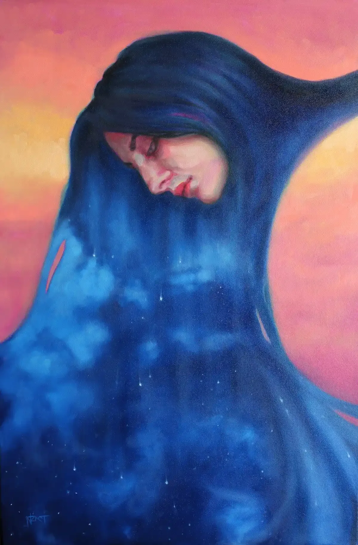 natasha-zraikat-Nyx-The Coming of the Night 61 x 86cm F $2222.webp