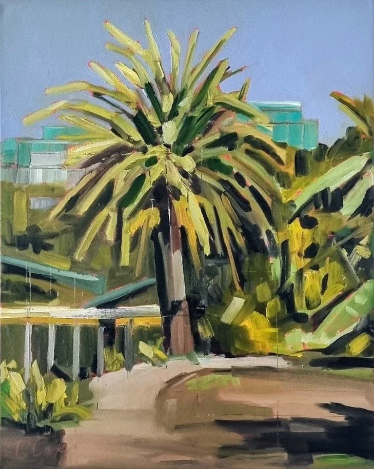 cynthia-copley-Sun-drenched Palm 43 x 53 Oil on canvas F $495.jpg