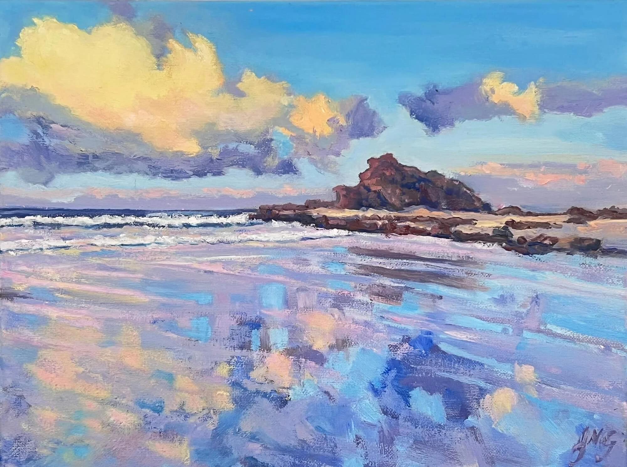 Currumbin Sunset Reflections · Jane McGeough