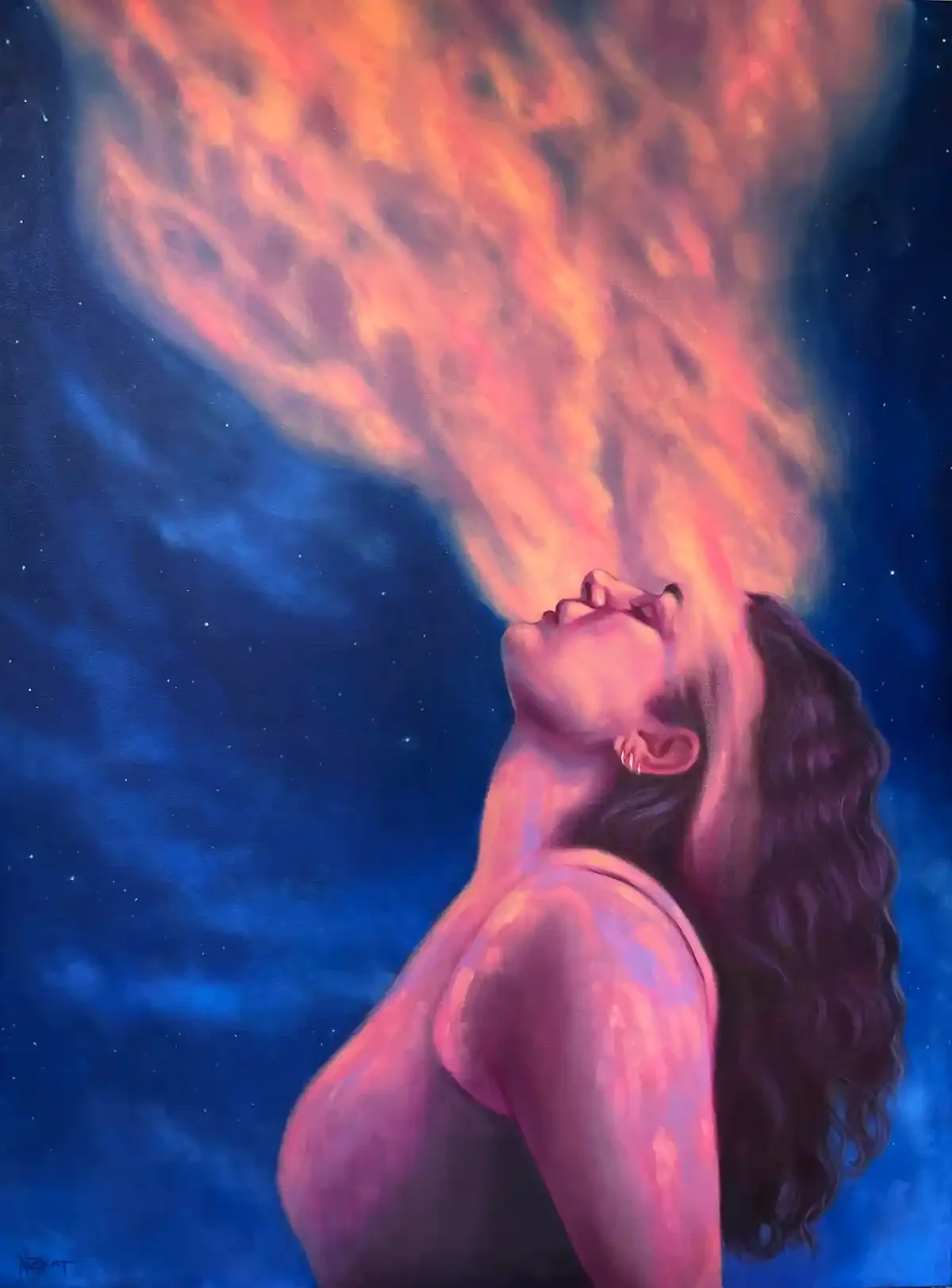 natasha-zraikat-The Light 76 x 101cm Oil on Canvas U $3333.webp