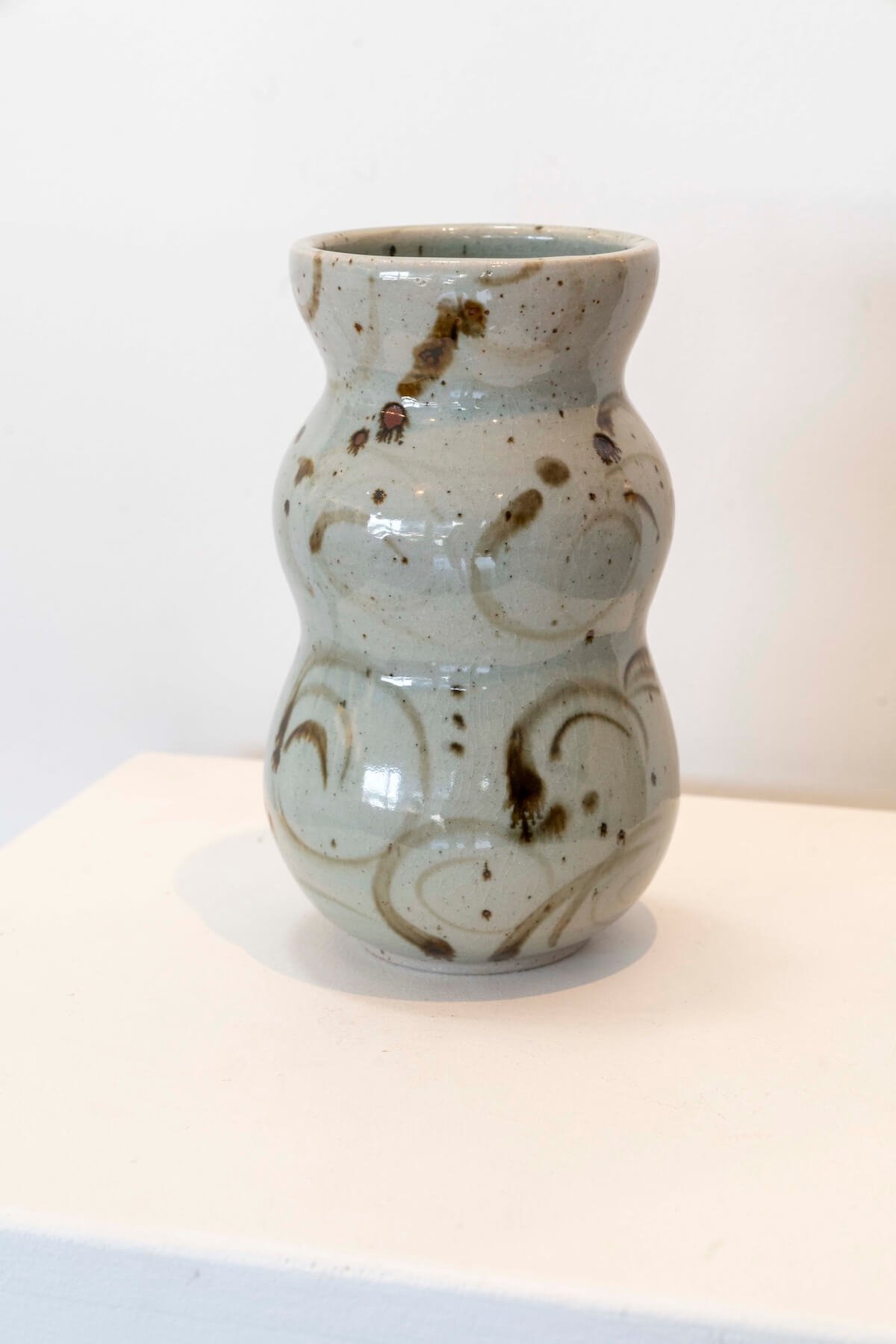 Oil Spot Curved Vase · Roz Perugino