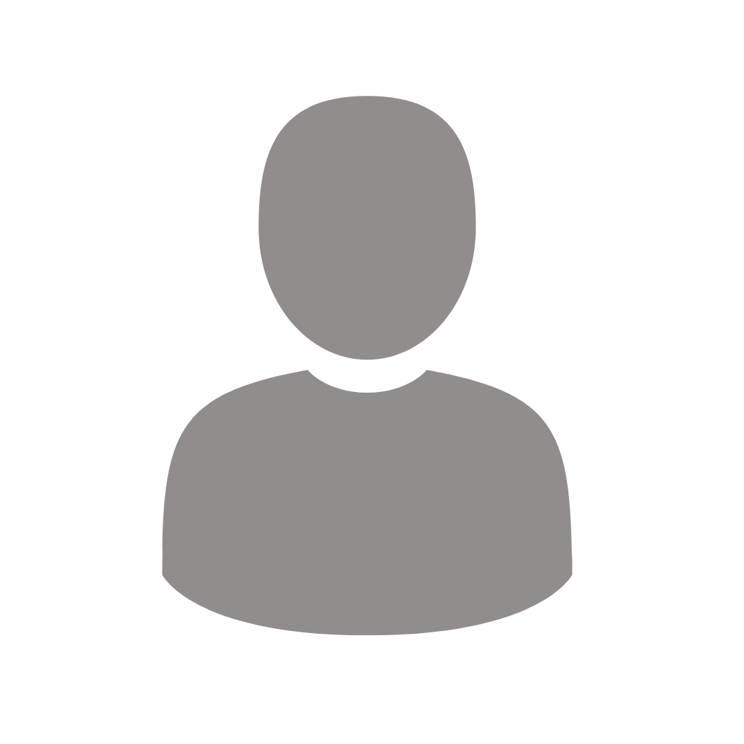 Grafik eines grauen Personensymbols auf weißem Hintergrund.