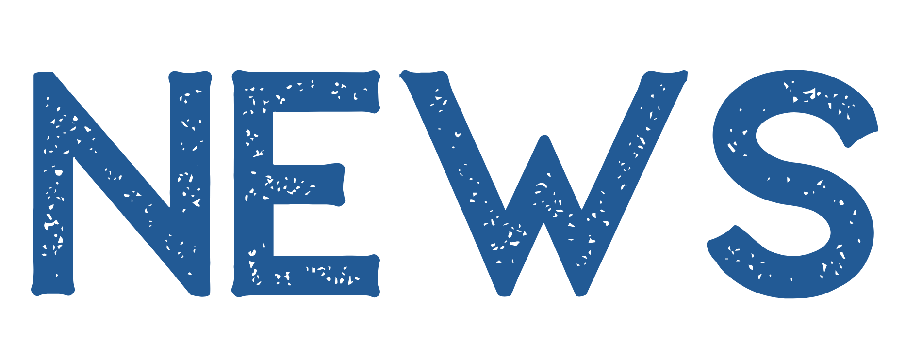 Das Bild zeigt das Wort "NEWS" in großen blauen Buchstaben.