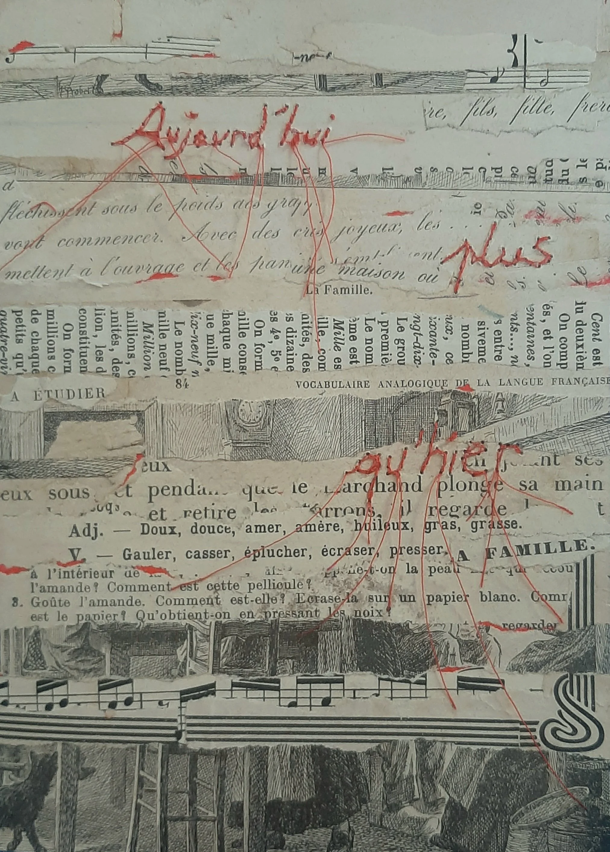 Strates Collage et fil