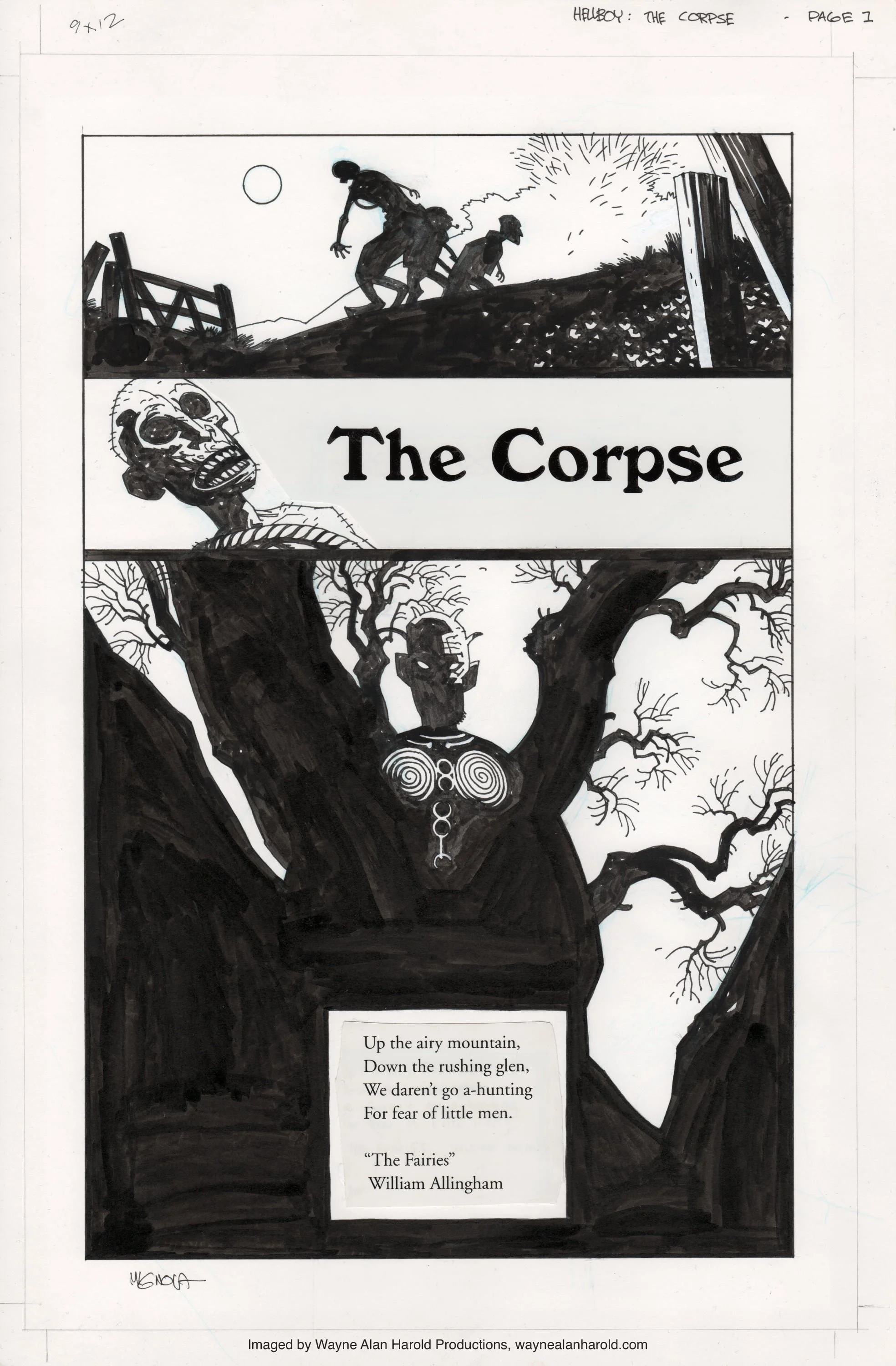 Hellboy: The Corpse Title Page