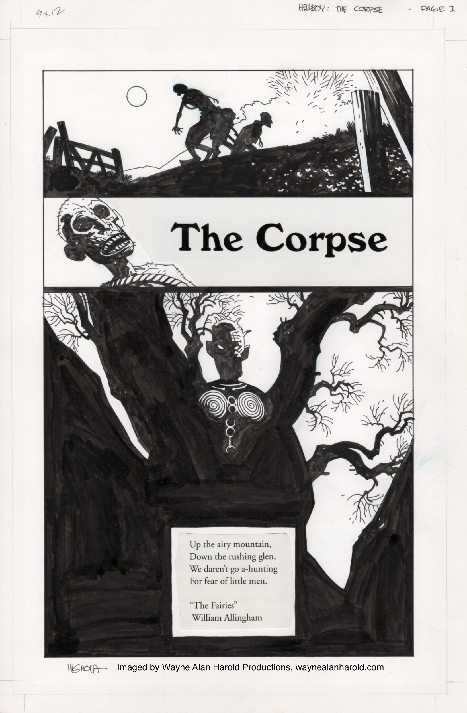 Hellboy: The Corpse Title Page