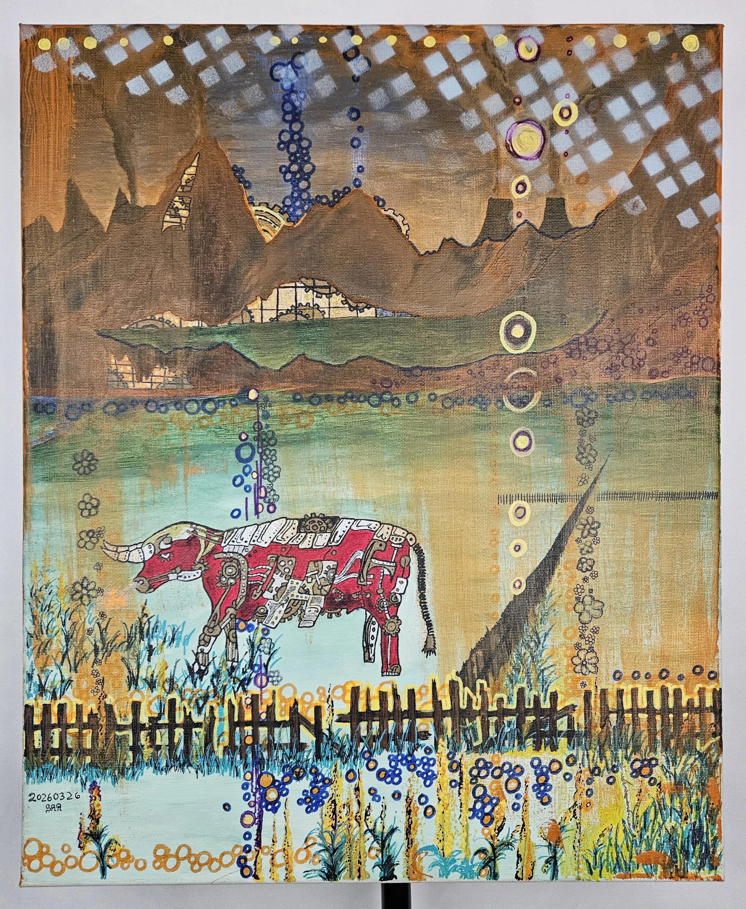 Autamaton Bull (Painting)