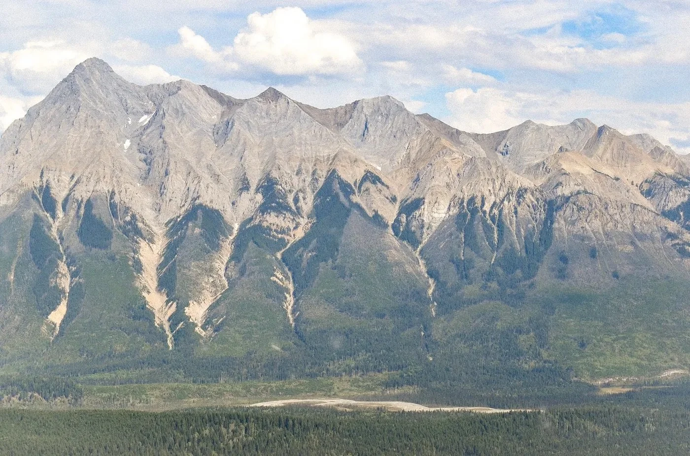 A view of the Canadian Rockies in Alberta, Canada
