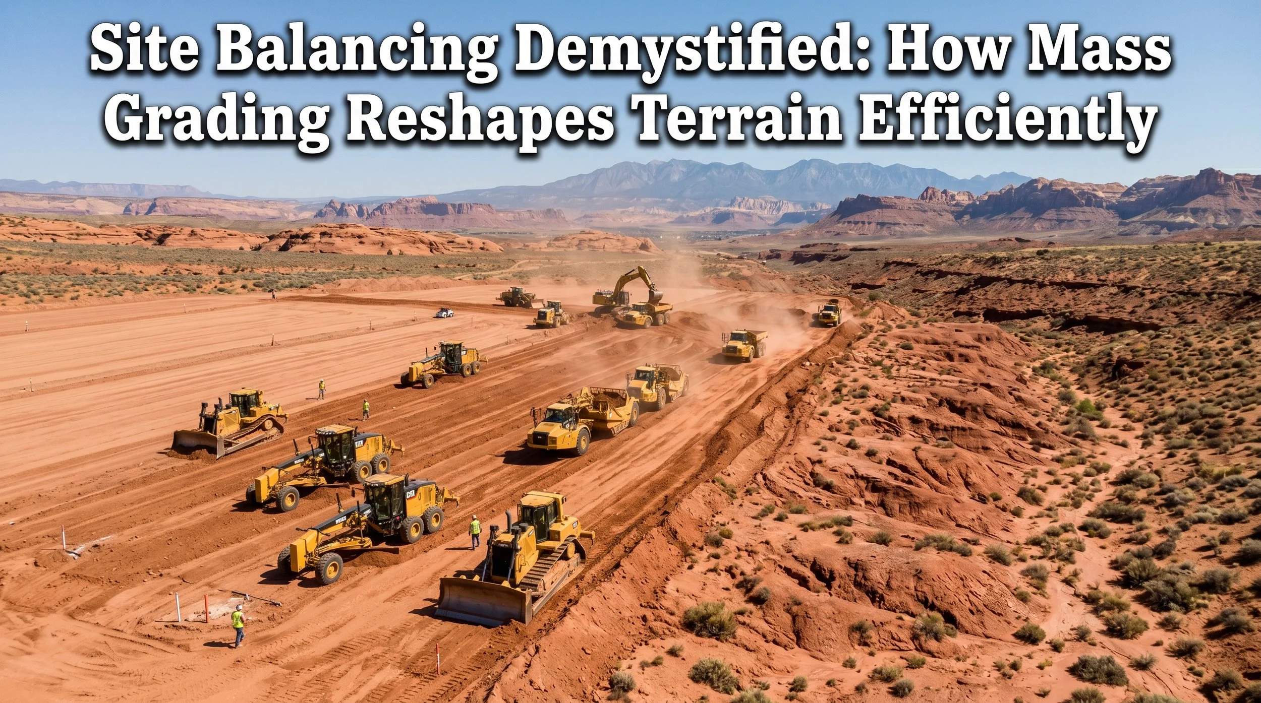 Site Balancing Demystified: How Mass Grading Reshapes Terrain Efficiently