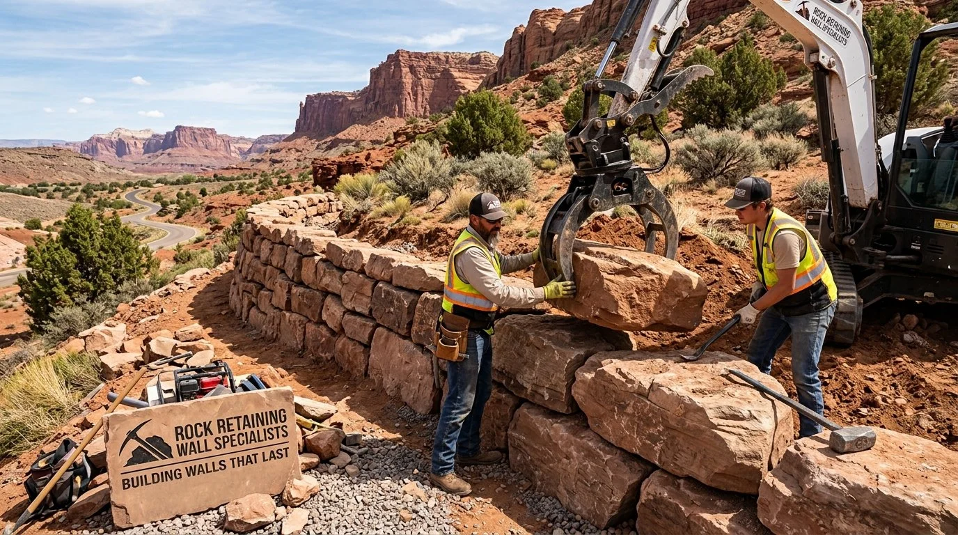 Rock Retaining Wall Specialists: Building Walls That Last in Southern Utah's Terrain