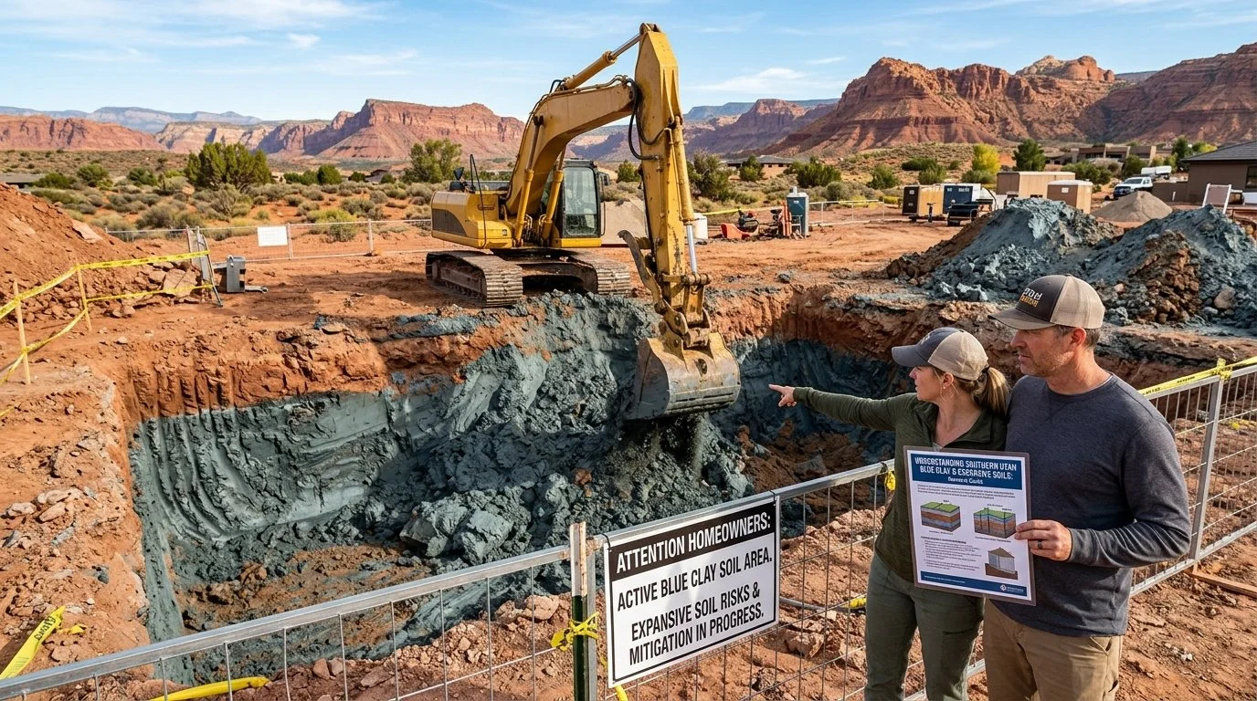 Blue Clay Soil and Basement Excavation: What Southern Utah Homeowners Should Know Before They Dig