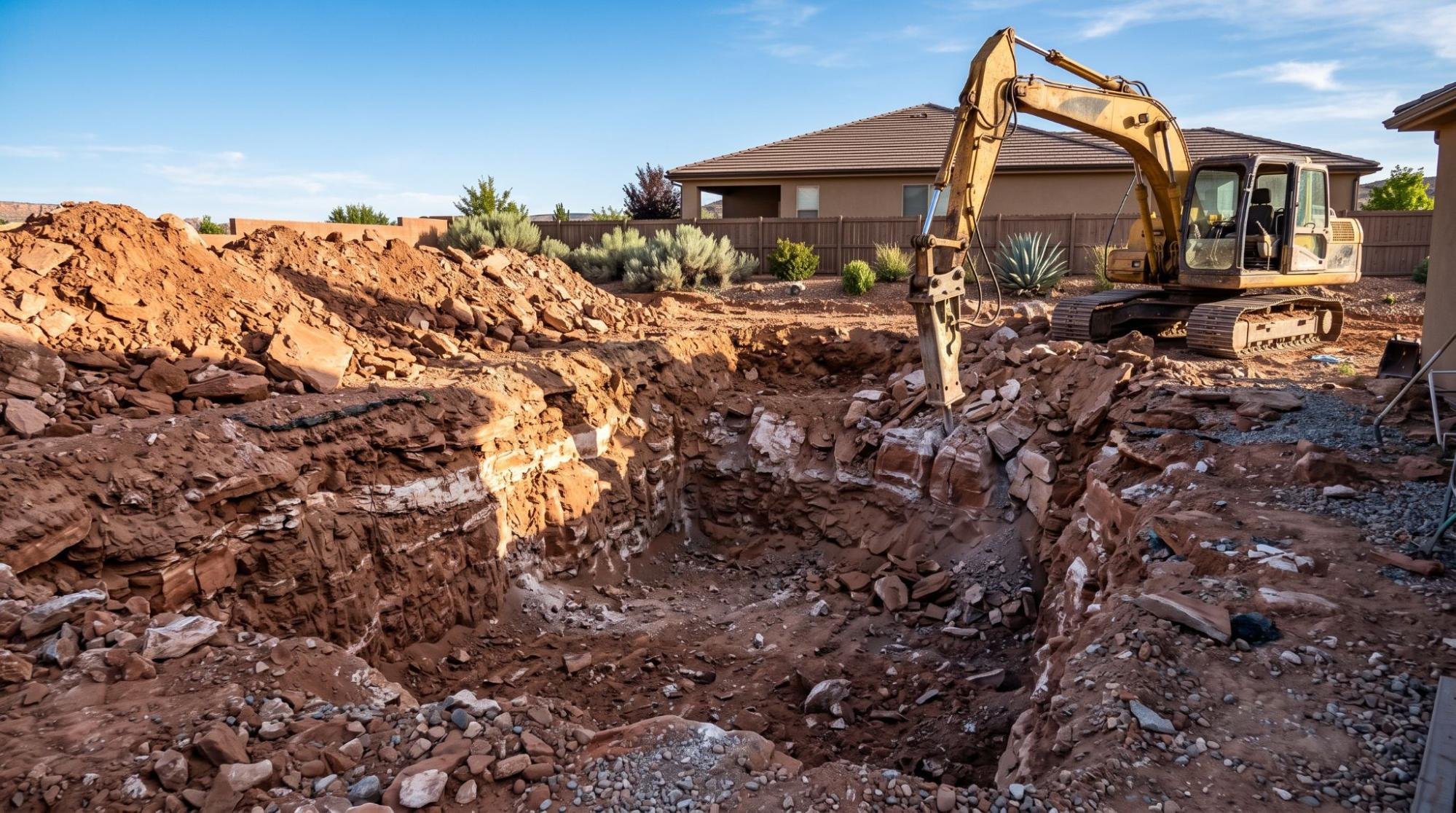 Pool Excavation in Southern Utah