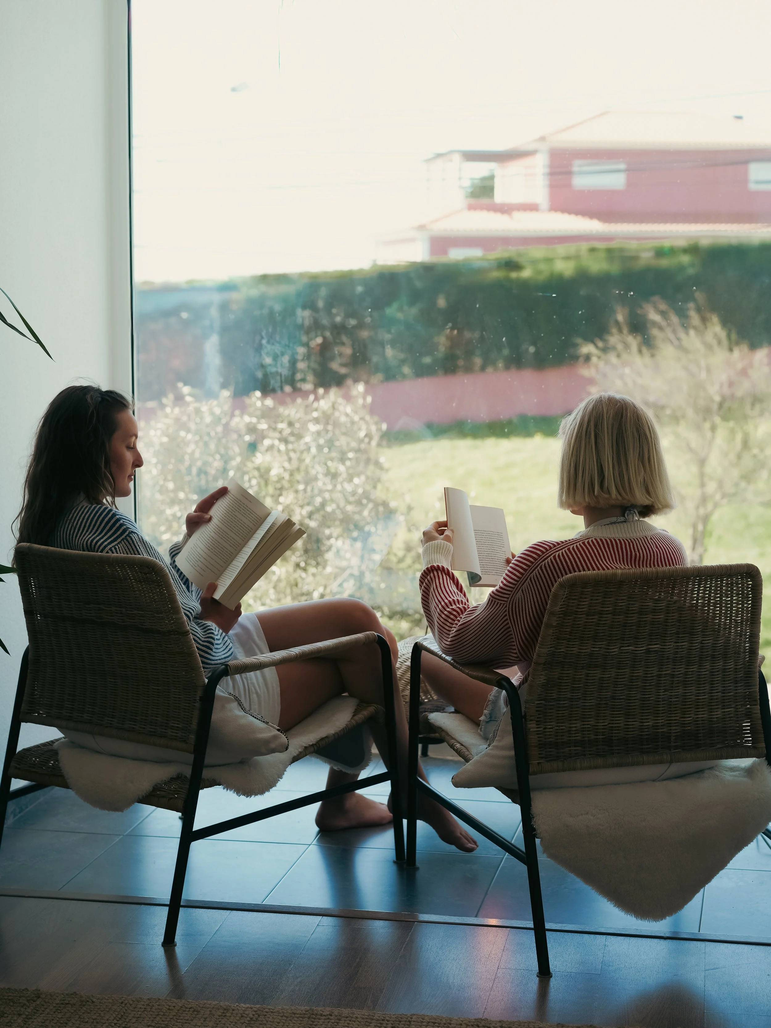 Retreat living space with natural light