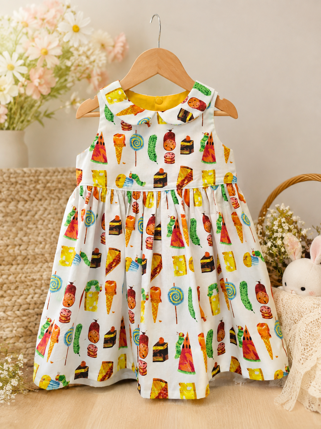 Sweet Treats Girls Handmade Cotton Dress – Adorable Creatures