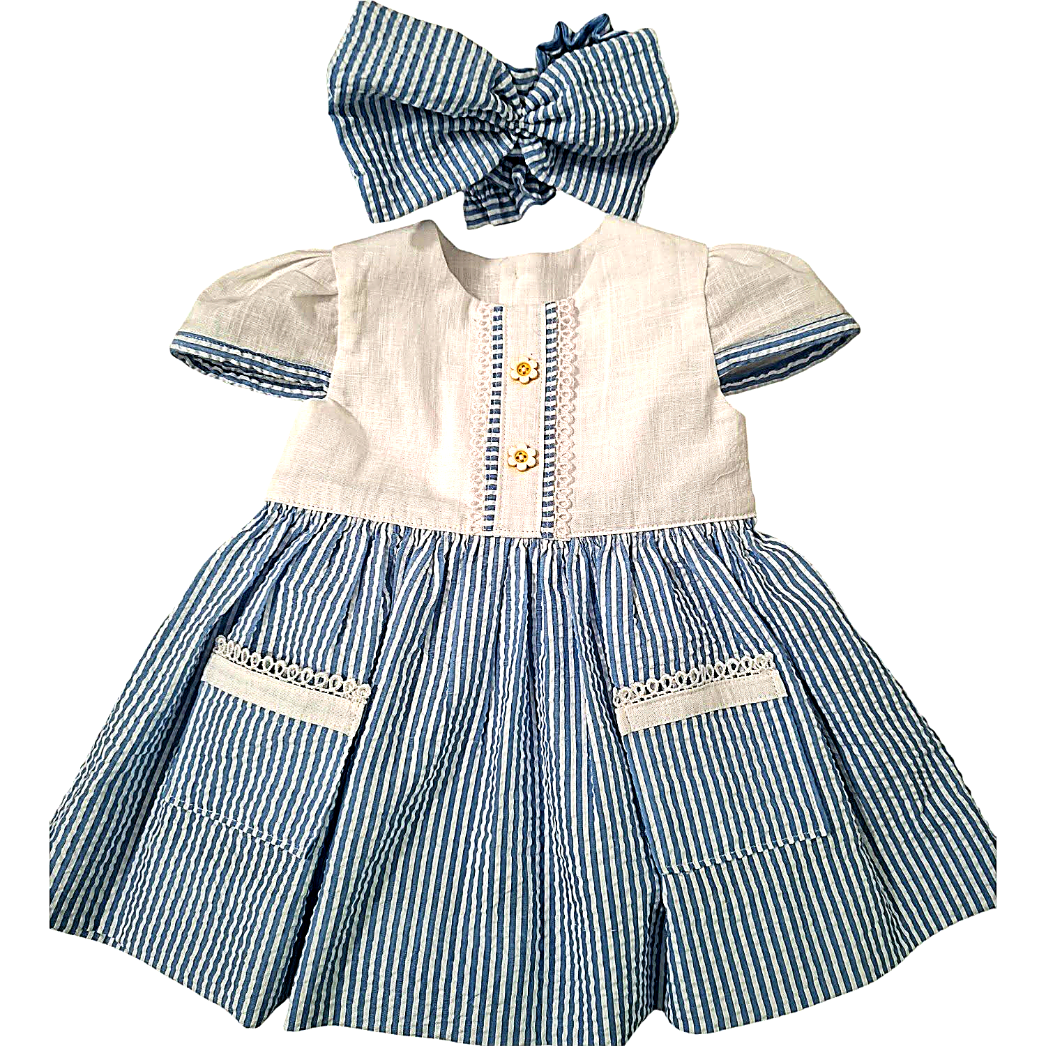 Blue Stripe Cotton Dress baby.png