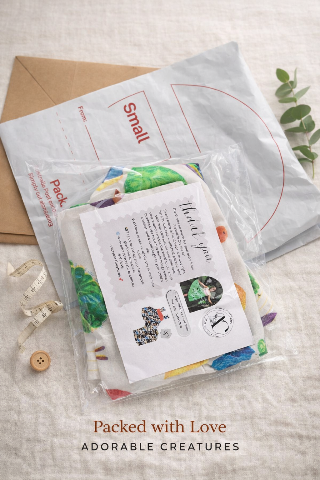 Shipping pack and layout from Adorable 4