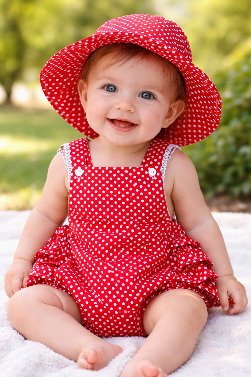 Red Dots Romper