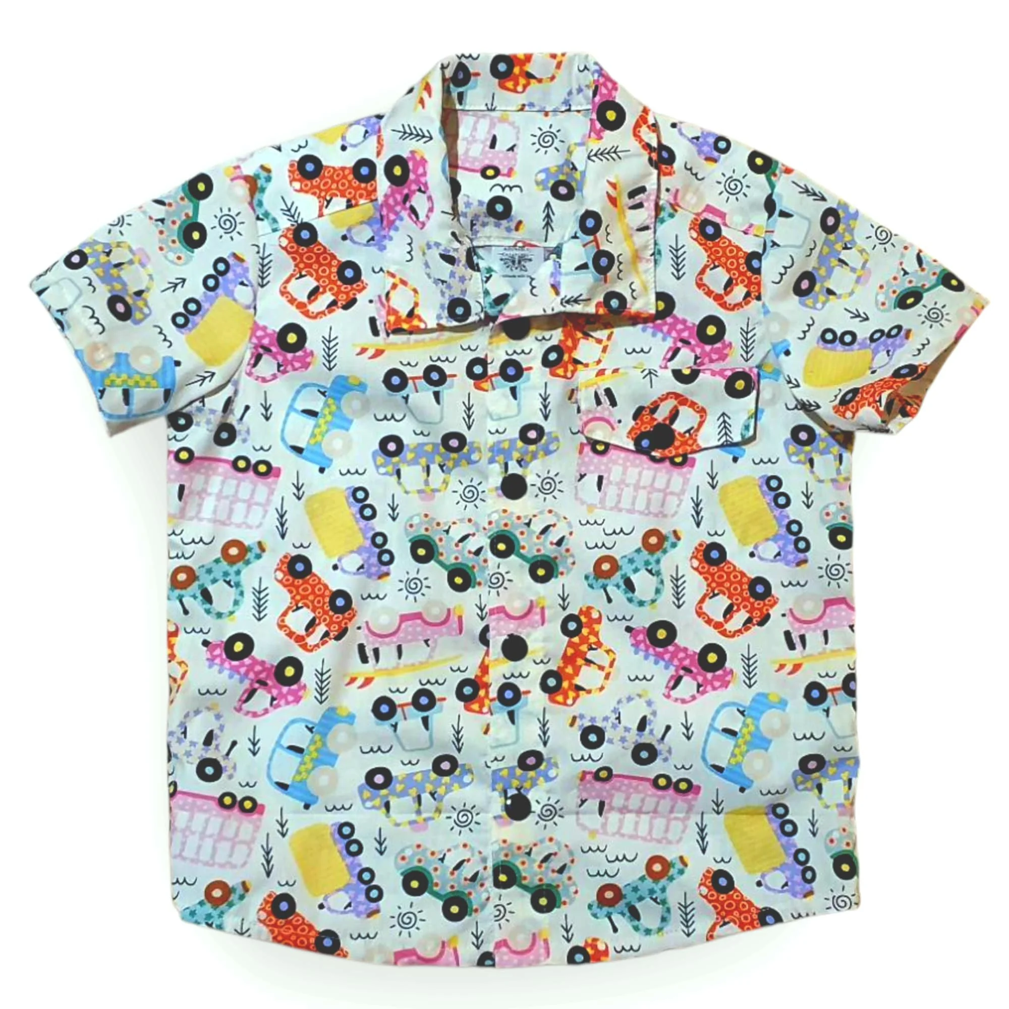 Handmade Cars Boys Shirt Size 2 | Australian Handmade Children’s Clothing