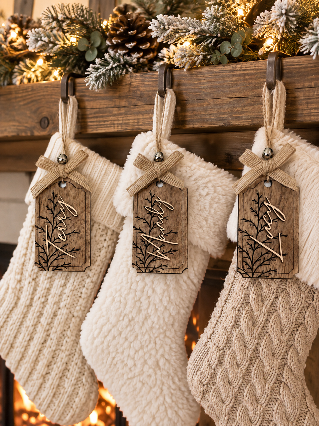Personalized Woodland Christmas Mantel.png
