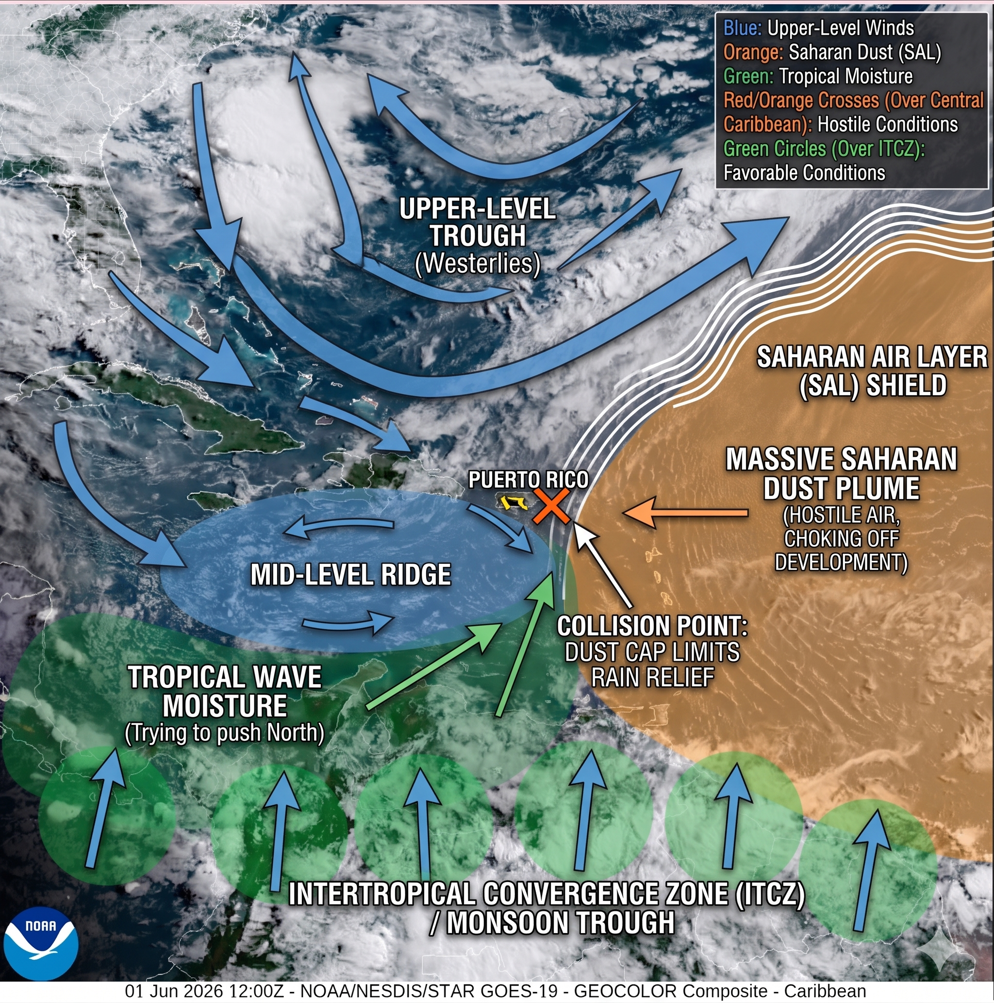 The Dust Before the Storm: Saharan Shield Greets Official Start of 2026 Atlantic Hurricane Season