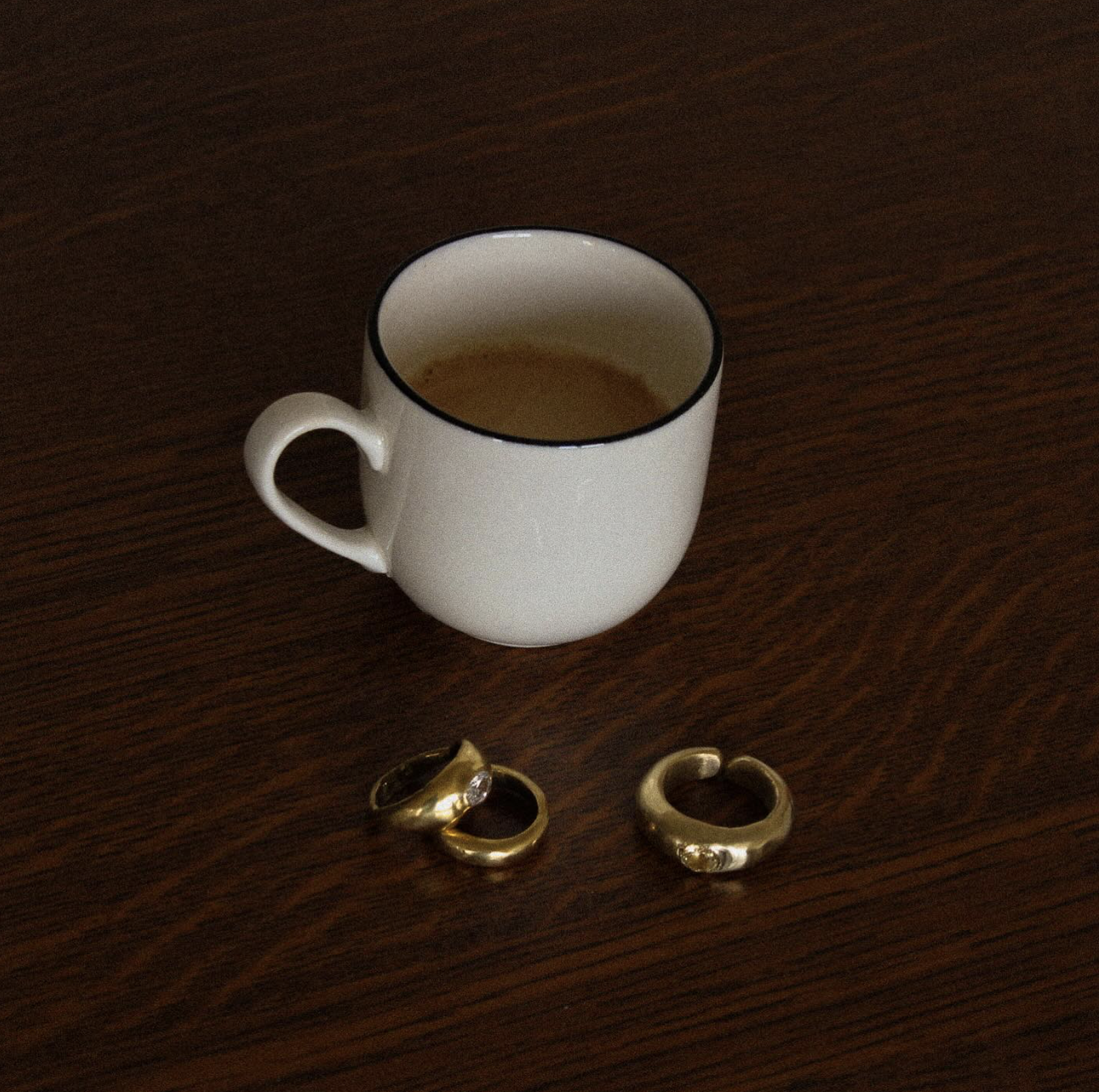 Bagues uniques faites à la main en argent 925 et en laiton plaqué or