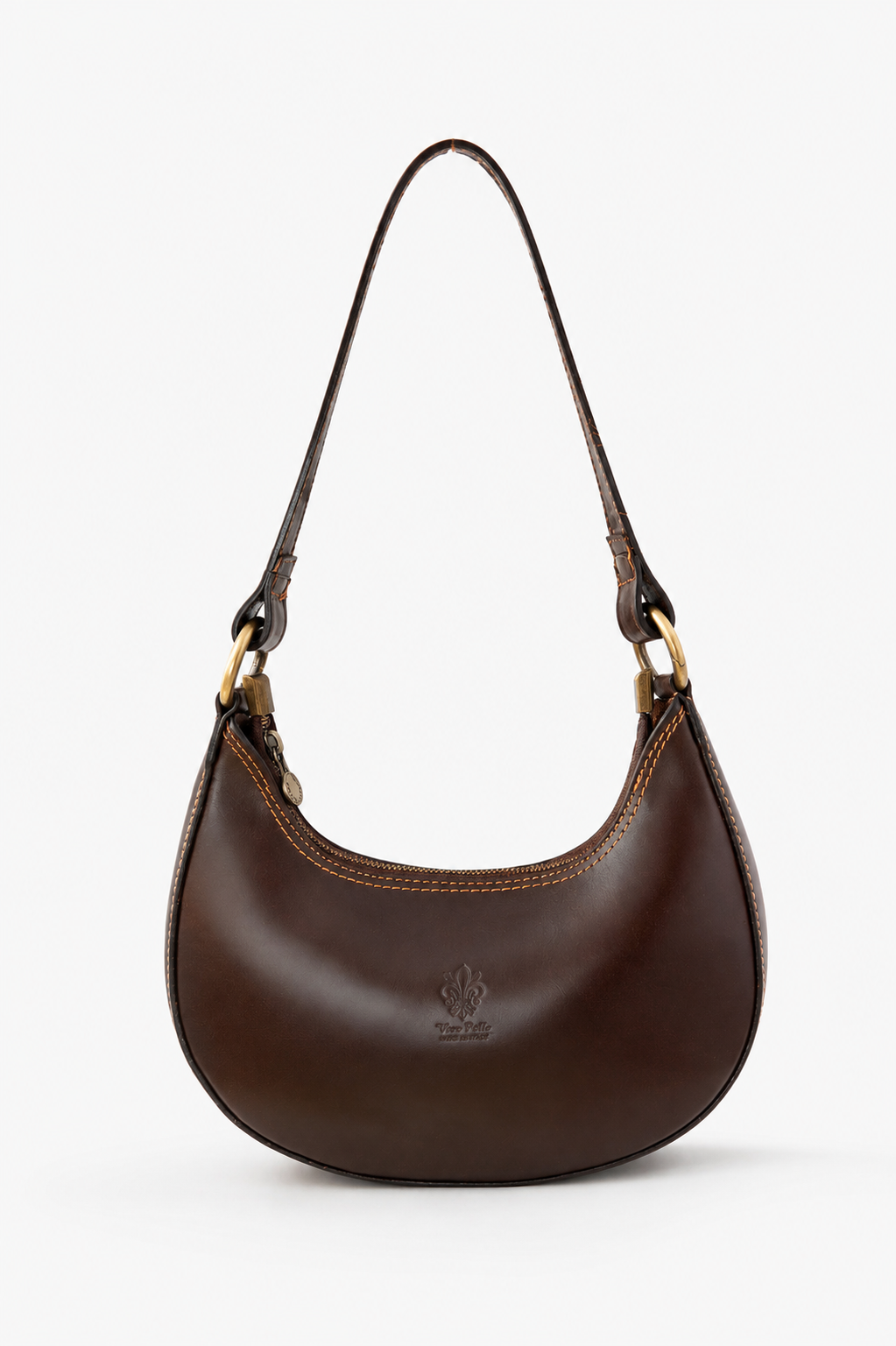 Ich bin mehr BROWN LEATHER BAG