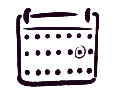 Une illustration d'un calendrier de commande pour aider le client