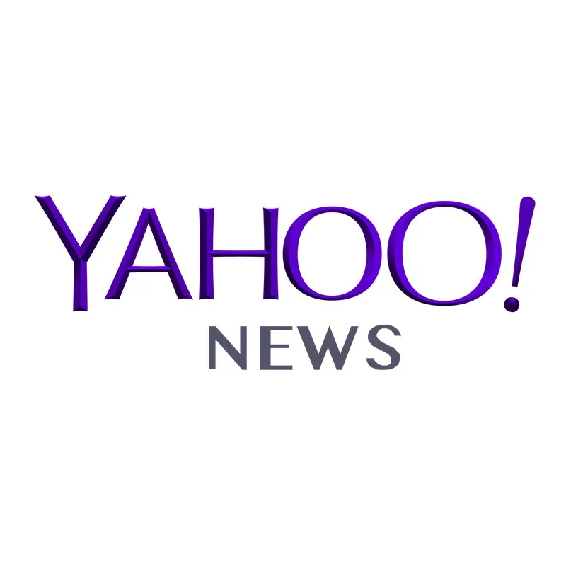 Yahoo News logo with purple and gray text on a white background.