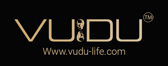 VUDU logo with website URL vudu-life.com on a black background.