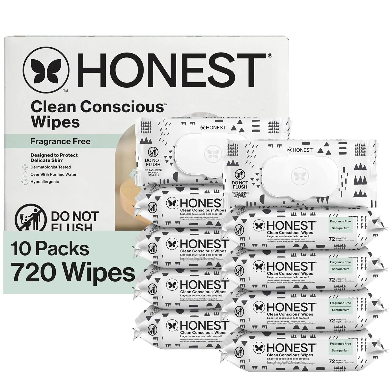 Hypoallergenic Multi-Use Baby Wipes