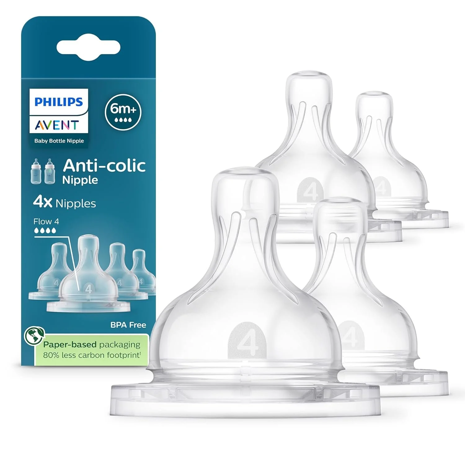 Philips Avent Anti-Colic Nipples 6m+